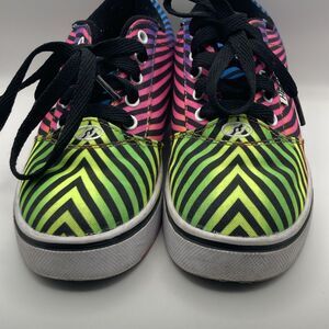 Heelys PRO 20 PRINTS BLACK/RAINBOW TIDE Zebra Skate Rolling Shoe Youth Size 3